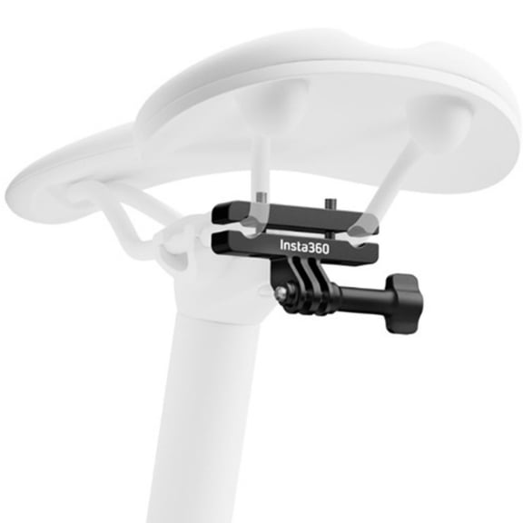Bike Seat Mount Compatible with Insta360 X5 X4 X3 GO 3 GO 3S ACE & Other Action Cameras, Aluminum Saddle Rail Camera Holder with Rear View Angle for Cycling & MTB