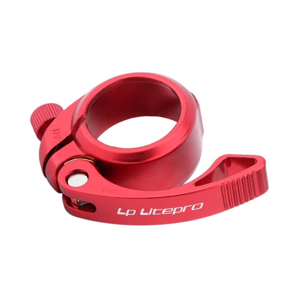 Bike Seat Post Clamp Aluminium Alloy Quick Release Seatpost Collar for Red
