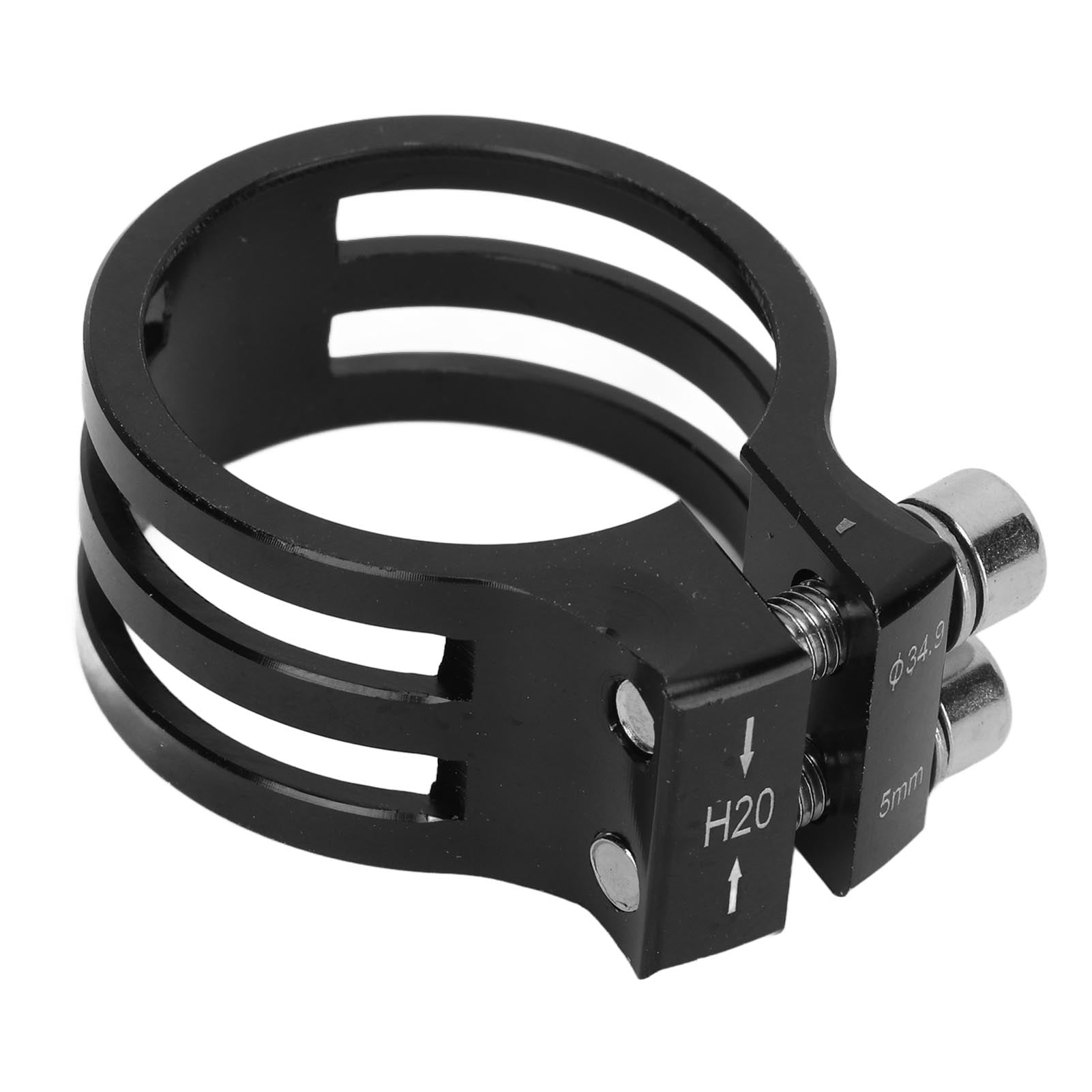 Bike Seat Post Clamp Aluminum Alloy Quick Release 34.9mm Carbon Fiber Bike Seat Clamp for MTB