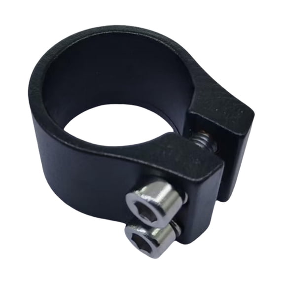 Bike Seat Post Clamp Saddle Clip Aluminum Alloy Secure Locking for Mountain Road Folding Bikes