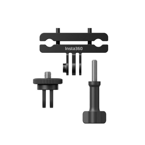 Bike Seat Rail Camera Mount - Bigcan Aluminum Saddle Rail Bracket for Action Cameras, Compatible with 1/4" Adapter & 3-Prong Base, Rear-View Cycling Footage Accessory