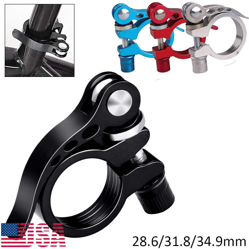 Bike Seatpost Clamp MTB Quick Release Seat Post Collar Aluminium Alloy