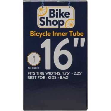 Bike Shop Bicycle Inner Tube, Schrader Valve, 16" x 1.75-2.25"