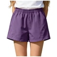 thumbnail image 1 of Bike Shorts Girls Casual Shorts Cartwheel Bike Kids Biker Under Dress Dance Shorts Girls Clothes,Purple, 1 of 6