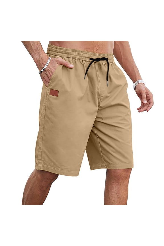 Bike Shorts for Men with Pockets Big and Tall M-4X Plus Size Cotton Wide Leg Drawstring Elastic Waist Casual Solid Gym Basketball Short