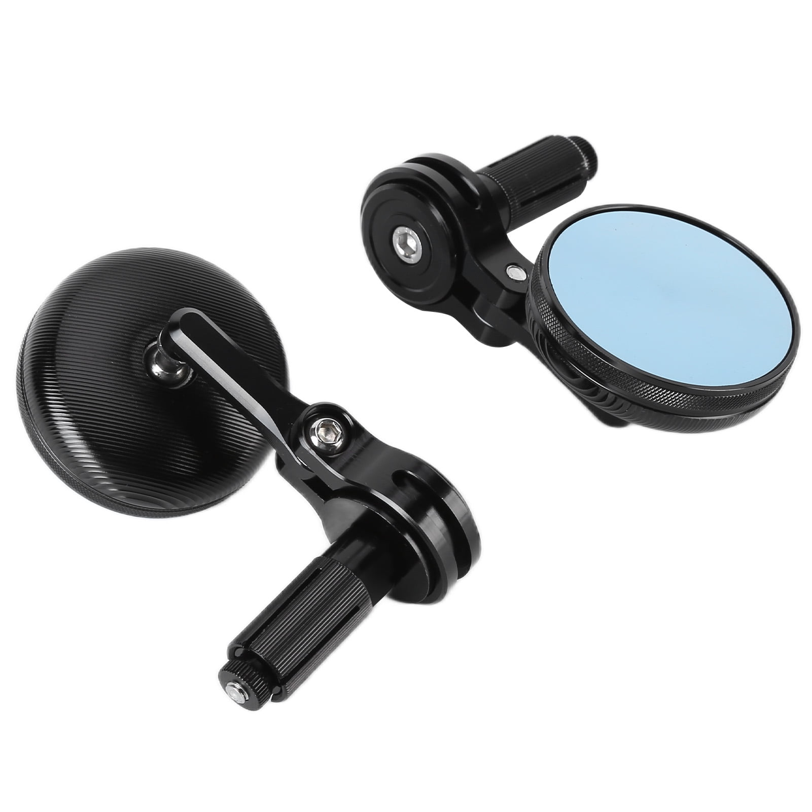Bike Side Mirror, Motorcycle Rearview Mirror CNC Process HD Anti With 7/8in Bar End Insert
