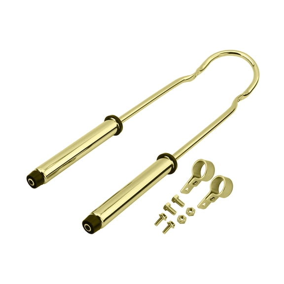 Bike Sissy Bar W/Shock 24 Gold.