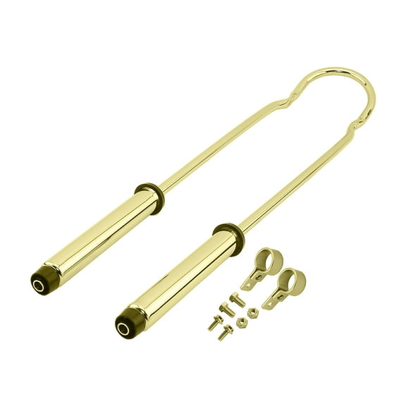 Bike Sissy Bar W/Shock 34 Gold.