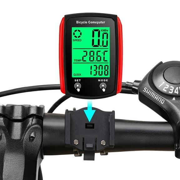 Bike Speedometer, Bicycle odometers,Bicycle Speedometer Cycle Bike Computer Waterproof Bike Odometer with LCD Display Speedometer Accurate Speed Tracking & Multi-Function