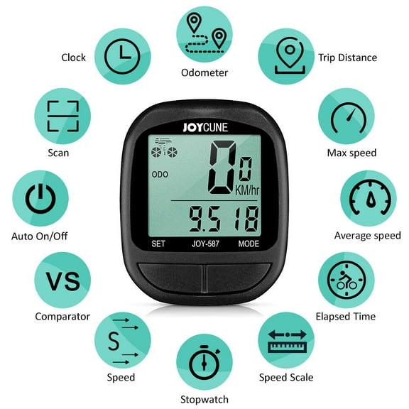 Bike Speedometer,Bike Computer And Stopwatch Bike With Led Display Led Display Waterproof Wired And Wired And Stopwatch Siuke Hxber Qahm