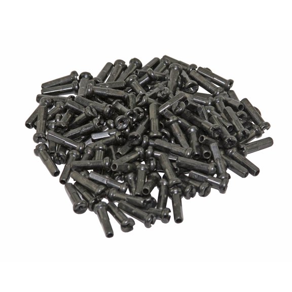 Bike Spokes Nipples/16mm 14g Black Pack of 144.