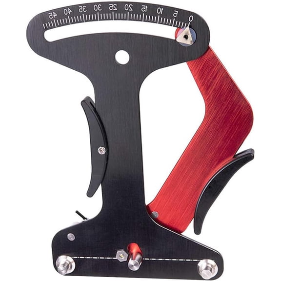 Bike Spokes Tension MeterBicycle Spoke Wrench Wire Tensioner Tool,Adjustment Tensionmeter for Bicycle Wheel Spokes Manufacturing or Correction,Black + Red