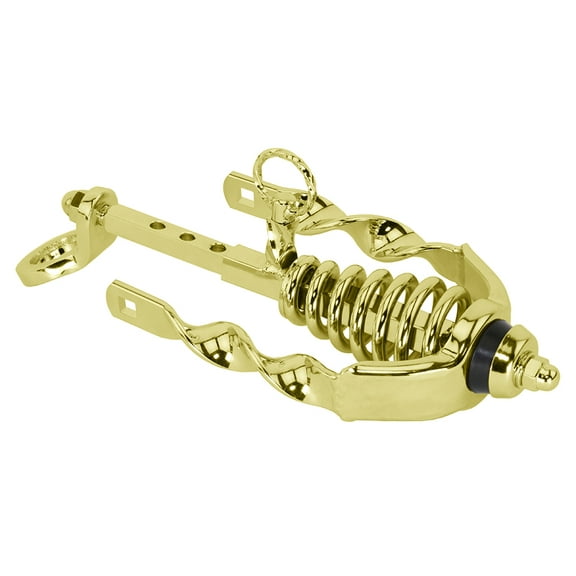 Bike Spring Fork Slammer W/Flat Twisted Extended Crown Gold.