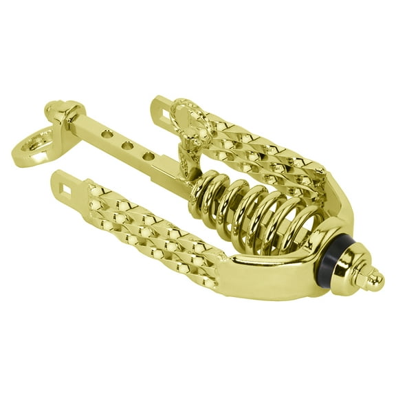 Bike Spring Fork Slammer W/Triple Square Twisted Crown Gold.