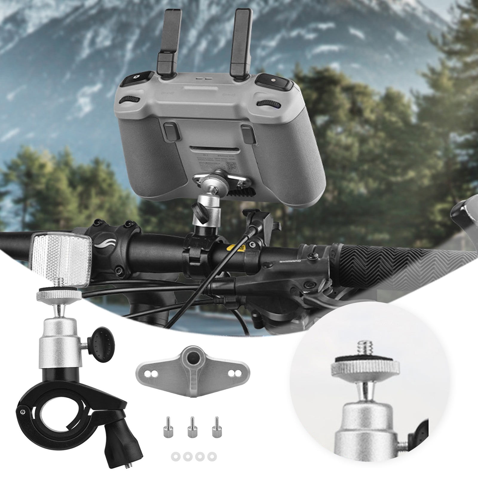 Bike Stand Base & Display Remote Holder Accessory Secure Ride