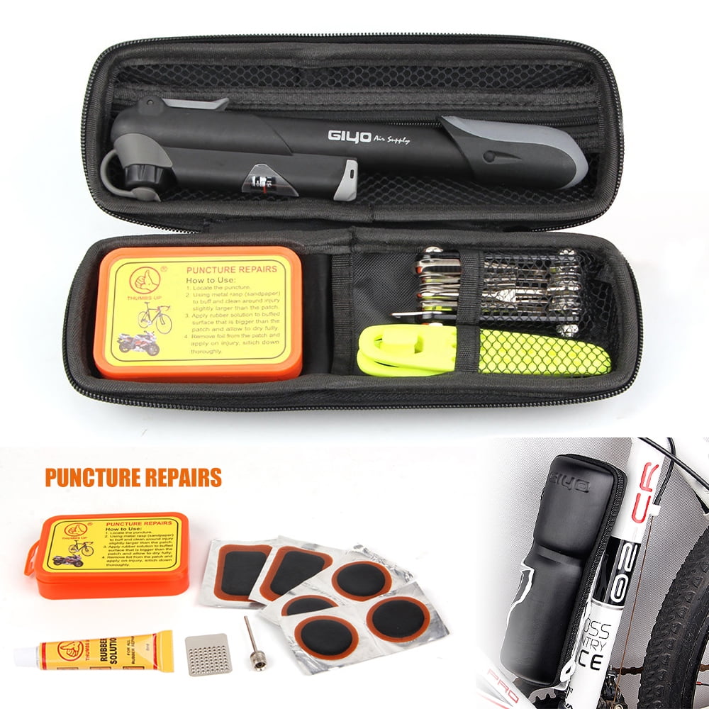 Bike Steel Chain Breaker Repair Tool & Bicycle Tire Tube Patch Kit