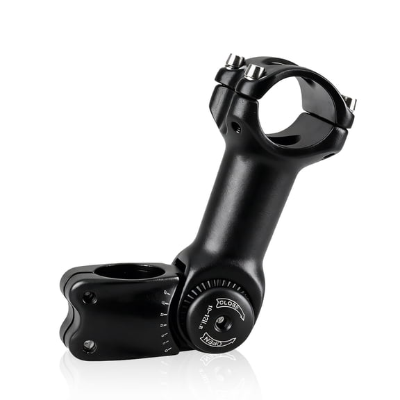 Bike Stem 31.8mm/1-1/4", 60 Degree Adjustable Mountain Bike Handlebar Stem Riser for Bicycle, Road Bike, MTB, BMX, Cycling
