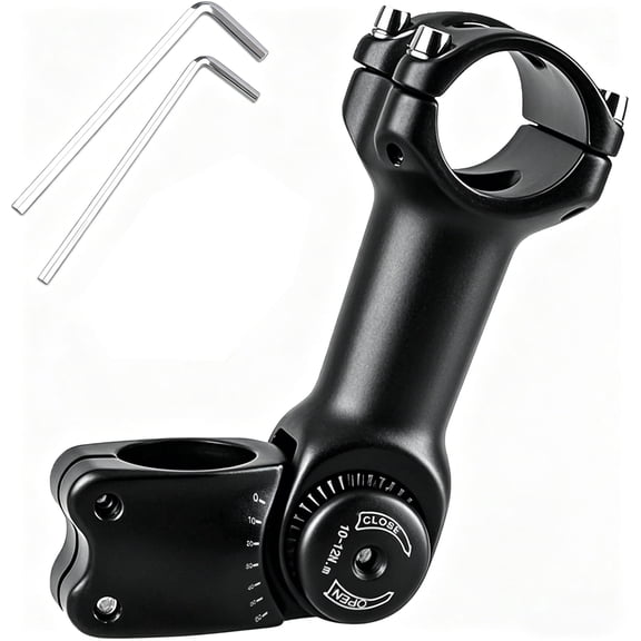 Bike Stem, 31.8mm 4.72 in Adjustable Mountain Bike Handlebar Stem Riser, Extender Bicycle Stem for Racing Bike Road Bicycle