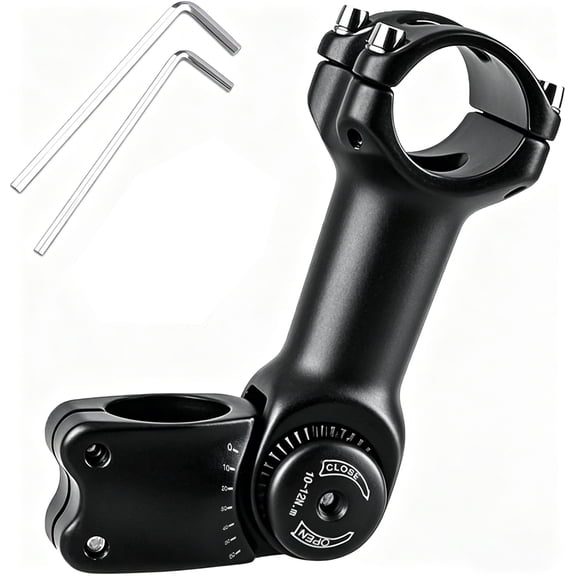 Bike Stem, 31.8mm 4.72 in Adjustable Mountain Bike Handlebar Stem Riser, Extender Bicycle Stem for Racing Bike Road Bicycle