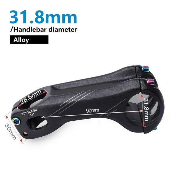 Bike Stem Bicycle Handlebar Stem -17 Degree 31.8mm Stem for Road Bike MTB