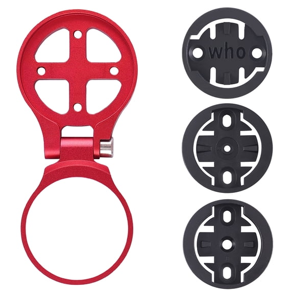 Bike Stem Holder Aluminium Alloy Support For Garmin/cateye/bryton/wahoo Sport Supplies (Red)