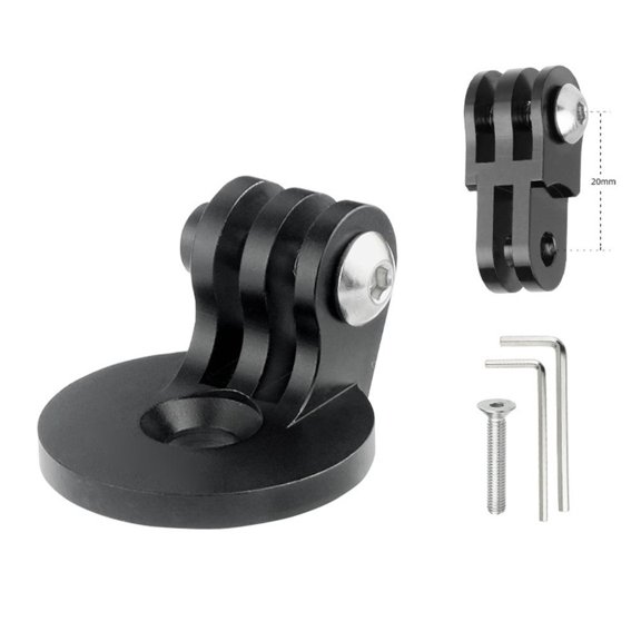 Bike Stem Top Cap Mount Action Camera Holder for 28.6mm Fork, aluminum Alloy Headset Cap Screw M6 P1 L35mm, Stable Cycling Video Recording Solution