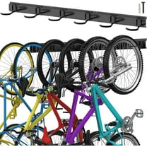 Bike Storage Rack, 6 Bike Rack Wall Mount Home and Garage Organizer, Vertical Bicycles Hanger Hooks for Indoor Space Saving