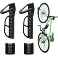 thumbnail image 1 of Bike Storage Rack for Garage, Wall Mount Bicycles Hanger with Tire Tray, 2-Pack Bike Storage System Vertical Bike Hooks, 1 of 2