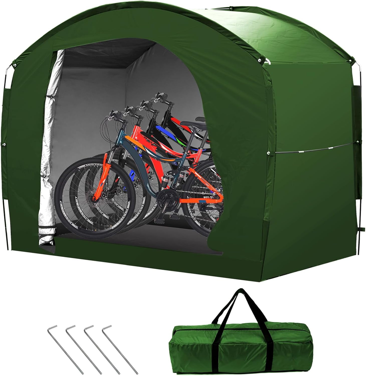 Bike Storage Tent Portable Shed Cover for Bikes, Lawn Mower, Garden
