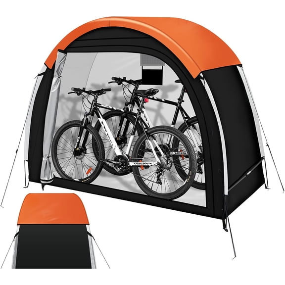 Bike Storage Tent Sheds - Outdoor Storage Waterproof, Upgraded Bicycle Shed Tent, Portable Bike Covers Shelter with Carry Bag for Motorcycle, Garden Tool