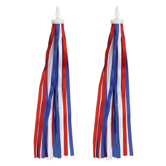 Uxcell Bike Streamers, Colorful Scooter Handlebar Tassels Grips Ribbon Accessories Decorations for Bicycle Handles Red Blue