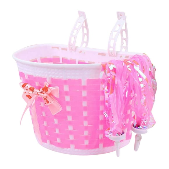 Bike Streamers Decoration Kids Scooter Rear Basket Doll Seat for Child