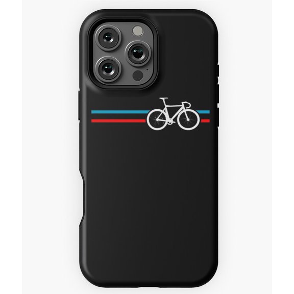 Bike Stripes Retro Cycling Biking Art Phone Case for iPhone 16 15 14 13 12 11 Pro Max