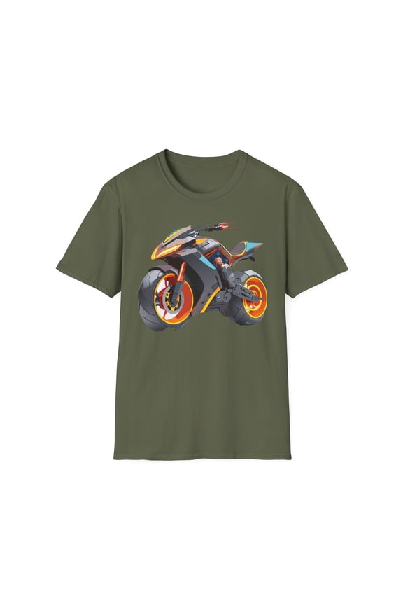 Bike T Shirt, Moto Shirt, Shirt with Motorcycle, MTB T Shirts