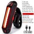 Bike Tail Light Sport LED Rear Bike Light USB Rechargeable Red High