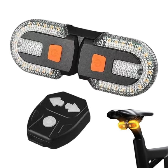 Bike Tail Light with Turn ,USB Rechargeable Turn Bike Taillights with Wireless Remote Control,Split Bicycle Rear Lights,for Cycling,Cyclist Safety Warning Bikes Light,5 Modes