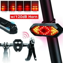 Bike Tail Light USB with Turn Signals Warning Lamp Wireless Remote Control Rear Rechargeable Cycling Mountain