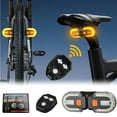 Bike Tail Light with Turn Signals Wireless Remote Control Turn Signal