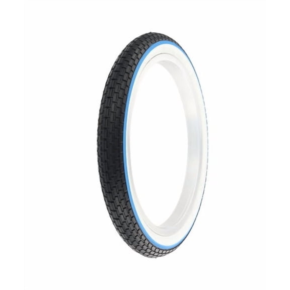 OG Bike Bicycle Tire in size 16" x 1.75" G-5009 Black/White Sidewall w/Blue Line