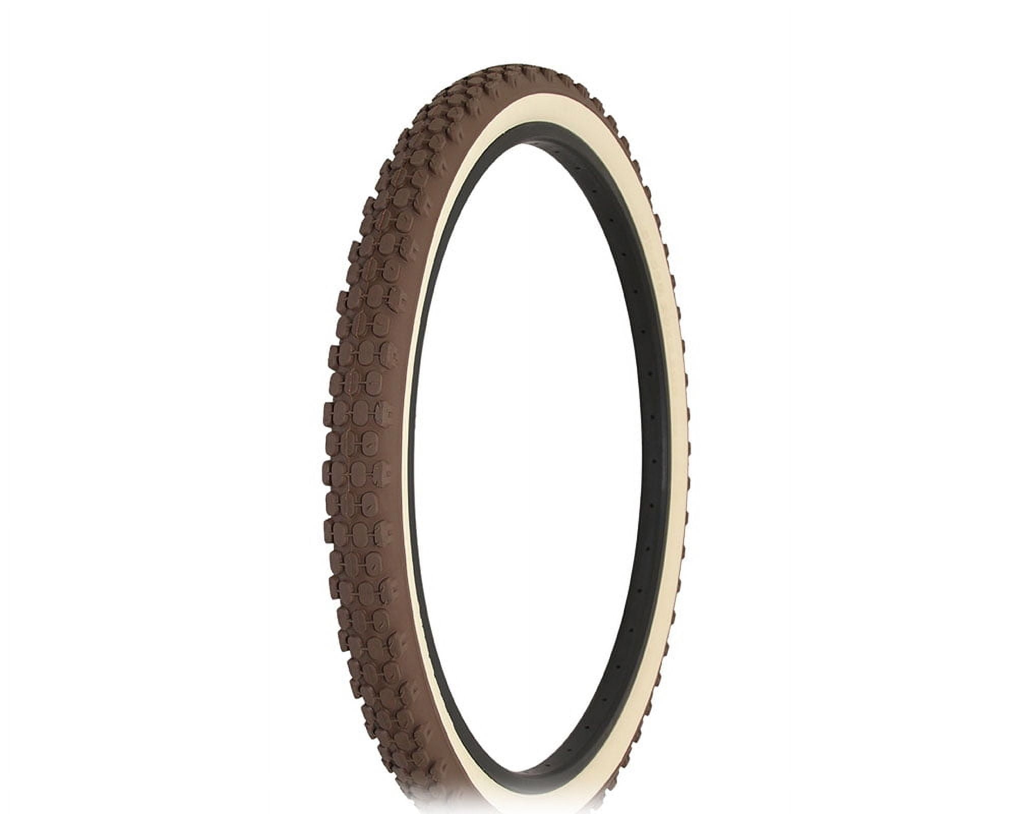 DURO Lowrider Bike Tires 26 X 2.125 - Set Of 2 Cream Sidewall Cruiser Tires, 40 PSI Heavy Duty - View #10
