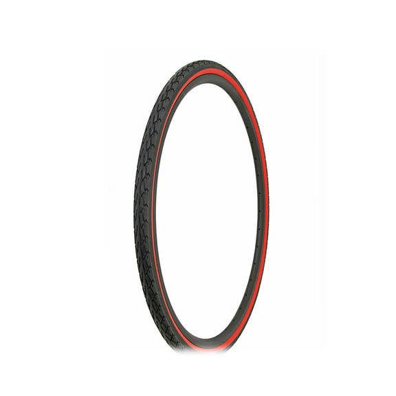 Bike Tire 700 x 35c Black/Red Side Wall DB-7044.