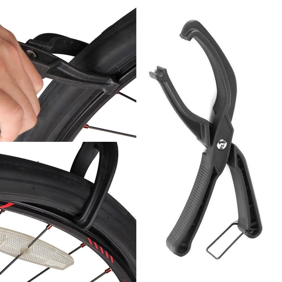Bike Tire Lever Pliers Tool with Rim Protection, One-Handed Tire Installation and Removal for Up to 45mm Tires, Lightweight Tire Kit Wrench
