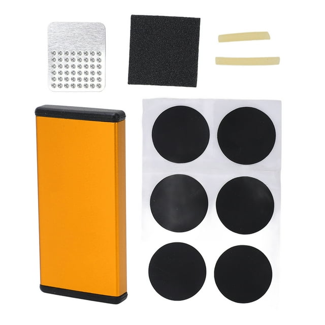 Bike Tire Patch Repair Kit Glue Free Repair Kit Box for Road Mountain
