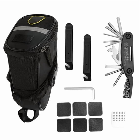 Bike Tire Repair Kit Bicycles Multi-Function Puncture Tool Set Portable Socket Wrench Cycling Mechanic Repair Tool