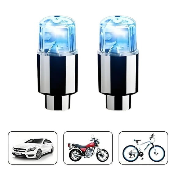 Bike Tire Valve Lights,2-Pack Bicycle Wheel Lights,Waterproof LED Spoke Lights for Night Riding Safety,Easy Install Valve Stem Lights for Adult Mountain Bike Cycling Accessories