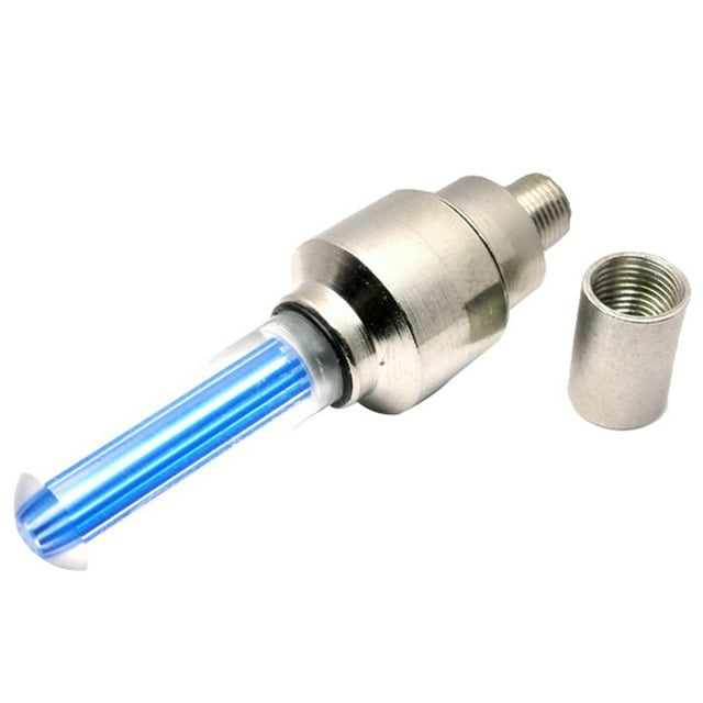 Bike Tire Wheel LED Lights Gas Nozzle Lamp Tire Valve Glow Night Safety