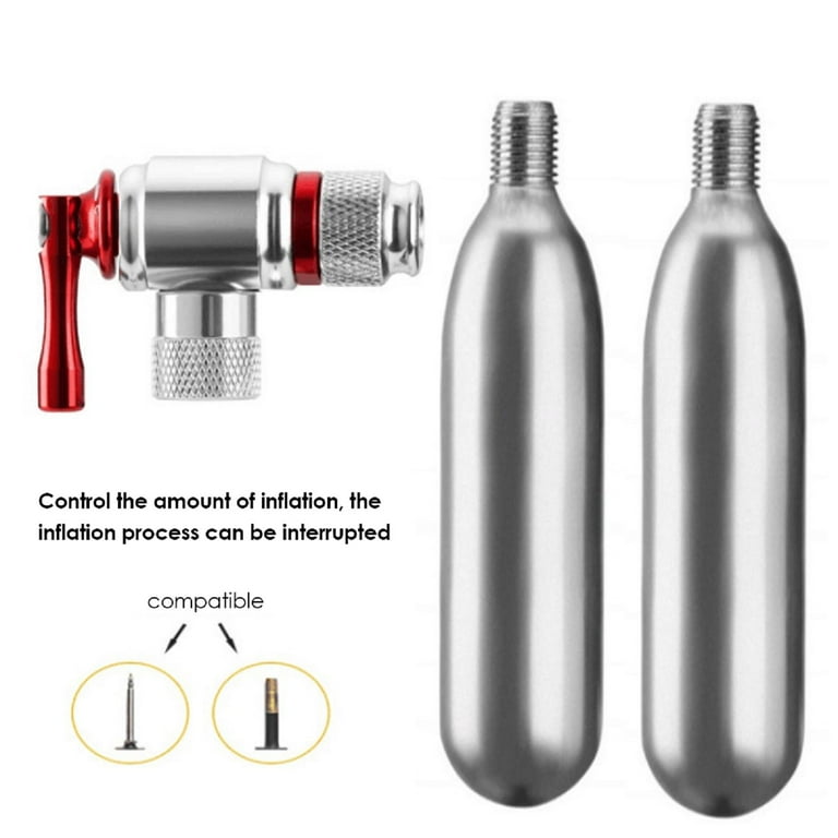 CO2 Inflator and Tubeless Tire Repair Kit - Presta & Schrader