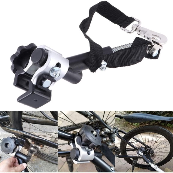 LEDMOMO 1Pc Bike Trailer Hitch Mount Black Alloy with Sturdy Hook for Secure Trailer Connection