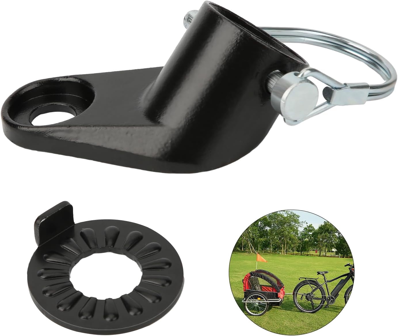 schwinn bicycle trailer coupler ODIER Bike Hitch for Instep and Kid Trailer 12.2mm so different riders can take turns pulling Coupler Attachment Instep Hitch For