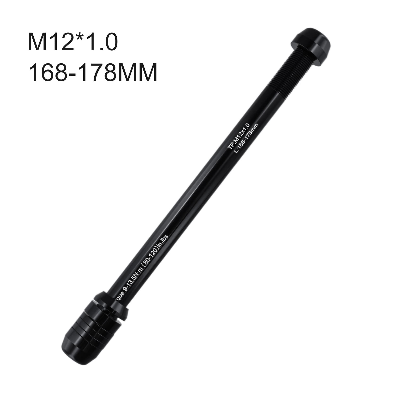 Essieu Traversant Vélo 12 X 142-148 Mm – Alliage Alu – Pas P1.0, P1.5 Ou P1.75 – Inclus Rondelles Réglables – Pour Route Et VTT